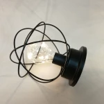 Edison Bulb Black Iron Cage Small Warm White Home Decoration LED Lights