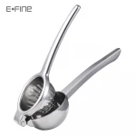 EFINE Kitchen Gadget Stainless Steel Lemon Squeezer Citrus Juicer Hand Fruit Squeezer