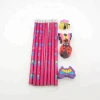 Eight pencil with four animal eraser for children