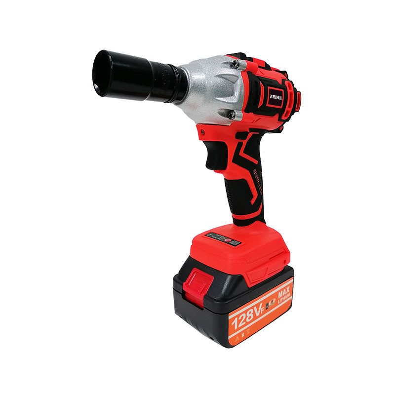 Electric Brushless Motor Cordless Impact Torque Ratchet Wrench With LED Light Power Wrench