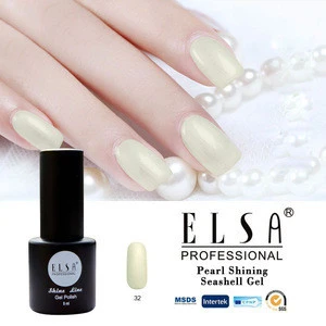 ELSA professional low MOQ shell gel polish uv gel for nail art beauty