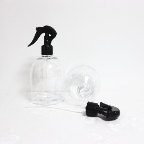 Buy Empty Plastic Mist Spray Bottles 250 Ml Clear Round Shape Pet ...
