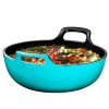 enameled Cast Iron Balti Dish With Wide Loop Handles, 4.5 Quart