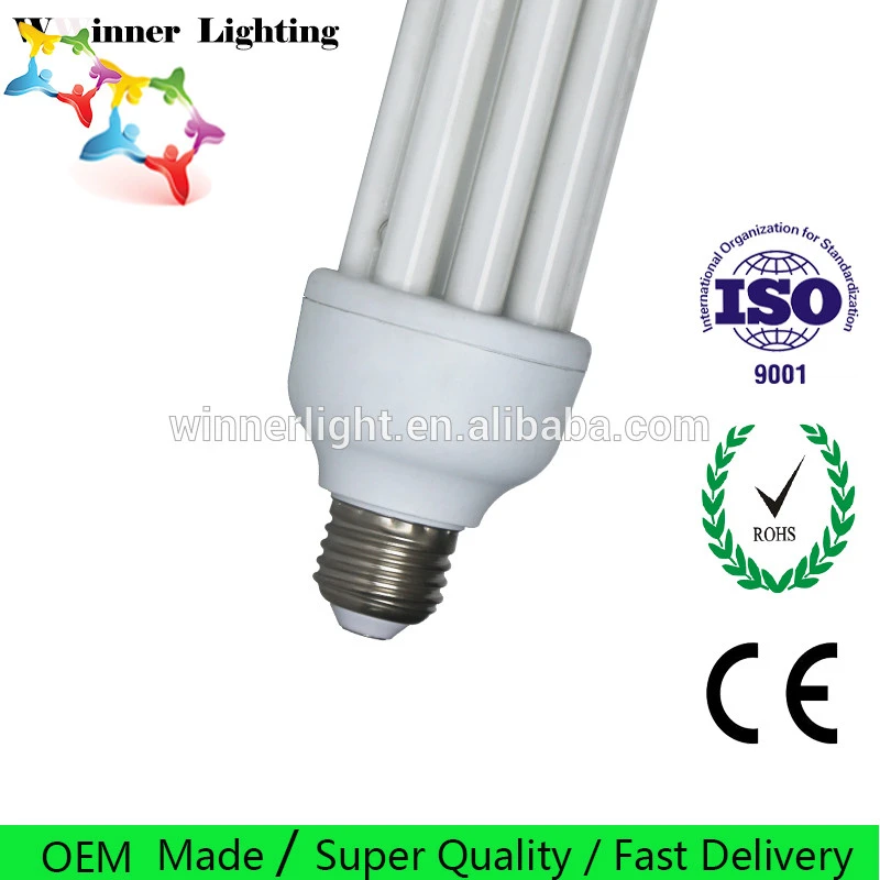 Energy Saving Light Bulb 4u 8000H U Shape CFL Lighting Bulbs 36w 6400k cfl energy saving lamp Compact fluorescent Tubes