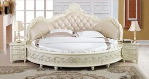 European Design Antique Bedroom Round Bed King Size Round Bed