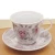 Import European style high grade bone china coffee cup saucer set afternoon tea ceramic cups set from China