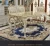 Import European style marble dining table and chair villa restaurant 6 people rectangular solid wood carved pearl white dining table from China