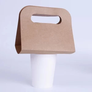 Extripod factory price pe coated disposable custom made cup paper holder carrier for hot drink