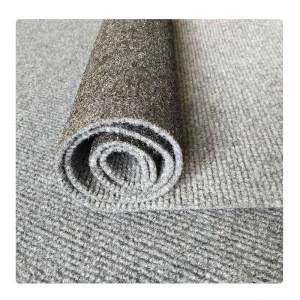 factory 100% polyester fabric nonwoven needle punched rib style Fireproof carpet