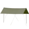 Factory A Tower Oxford Fabric Coated with Silver Canvas Tent Outdoor Rainproof Sunproof Cabin Tent For Camping