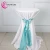 Import Factory cheap satin cocktail table cloth with colourful sash for wedding polyester white bar table cover customized from China
