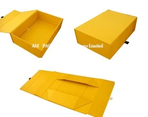 Factory customized green paper collapsible storage box packaging cardboard