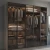 Import Factory customized walk-in closet cloakroom, bedroom glass door wooden wardrobe from China