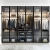 Import Factory customized walk-in closet cloakroom, bedroom glass door wooden wardrobe from China