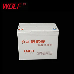 Factory Direct 12V 70Ah Electric tricycle battery 6 evf 70