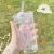 Import Factory Direct Sales Korean Version Of The Cute Water Cups With Lid And Straw Baby Glass Water Cup from China
