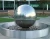 Import factory on sale garden decoration 300 400 500 800mm burning stainless steel hollow ball from China