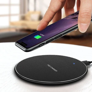 Factory price 10W wireless charger Slim wireless fast charging for Apple Samsung phone