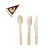 Import Factory price eco friendly fork knife spoon custom wooden cutlery from China