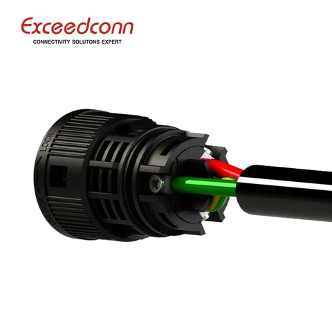 factory price for waterproof connector 3 pin female cable connector
