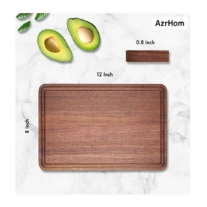 Factory price small cutting board wood 12x8 inch reversible serving handmade wooden chopping board oak