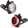 Factory Professional OEM/ODM 400mAH Battery USB Rechargeable 4 Modes Front And Tail Bicycle Light Set One Pair For Night Riding