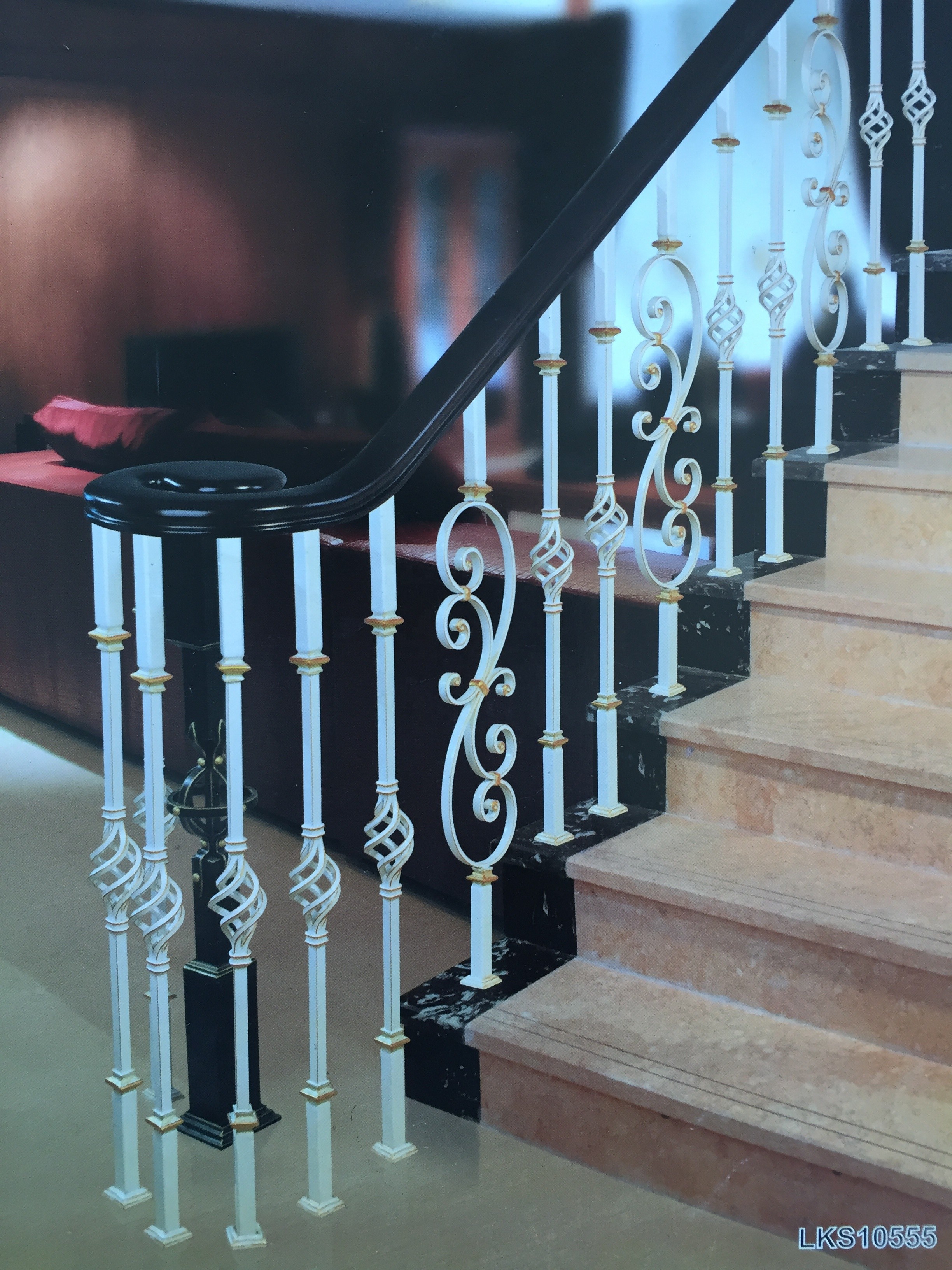 factory sale premium indoor stair steel railings stair wrought iron railings iron stair handrails