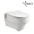 Import Factory supply ceramic wall hung p-trap european hung toilet wall mounted toilet from China