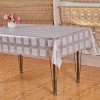 Factory supply premium elegant pattern tablecloth hot stamping PVC table cloth 137cm*20m roll