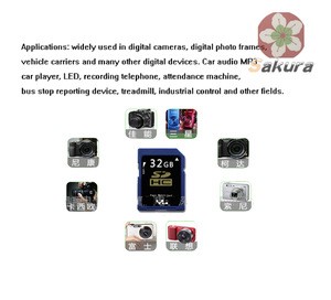 Factory wholesale 4GB digital camera SD memory card, Full SD card for big card digital photo frame