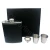 Import Factory Wholesale Black Stainless Steel Hip Flask  And Alcohol 8 Oz Black Stainless Steel Hip Flask from China