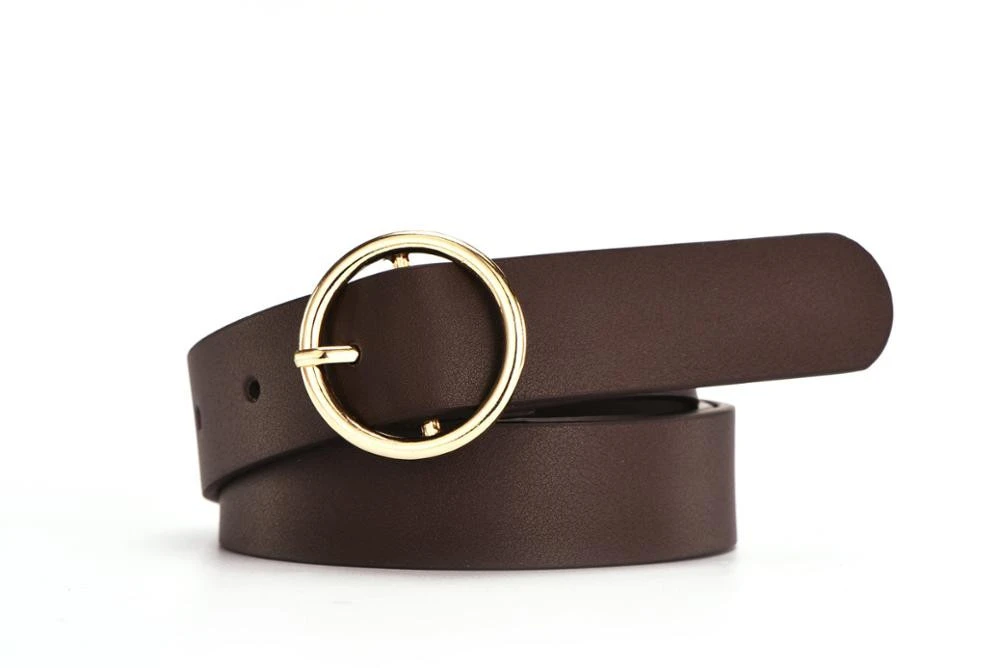 factory wholesale new fashion microfiber belt elegant style for woman belt PU leather dress stylish women belt stock