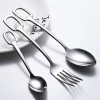 Factory wholesale restaurant home used Metal Material Cutlery spoon knife and fork sets flatware sets