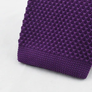 Fashion classical polyester knitted tie for business mens neck tie
