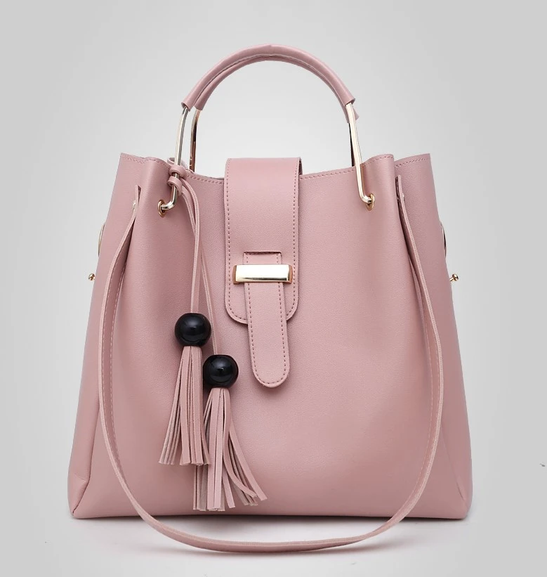 Fashion Composite Bag Three-piece Women Single Shoulder Messenger Bags Tassel Bucket Bag