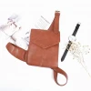 Fashion Fanny Pack Special Design Shoulder Belt Bags PU Leather Chest Pack Brown with Custom Waist Bag