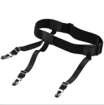 Fashion Hot Sale Mens Shirt Stays Shirt Holder Straps Adjustable Elastic Shirts Garters with Non-slip Locking Clamps