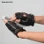 Import Fashion Style Men Genuine Deerskin Gloves Black Half Finger Mittens Outdoor Sport Driving Glove from China