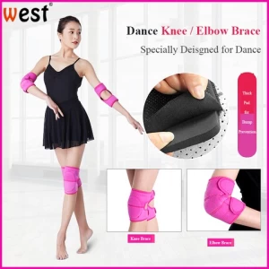Fashionable breathable non-slip dance safety protector knee pads