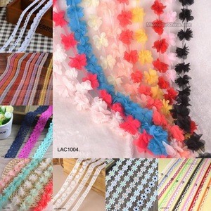 FengRise 1 Yard MOQ Crocheted Cotton Lace Trim Wholesale