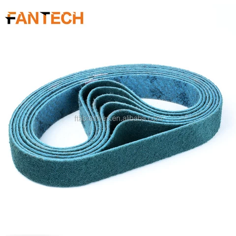Fine grit blue color surface conditioning material nylon sanding belts