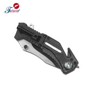 flashlight tactical knives Rescue Pocket Knife with compass