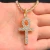 Import Flynee Jewelry Hip Hop Diy Icet Out Crystal Cross Bling Brass Zircon Ankh Pendant Man Woman Charm Ankh Jewelry from China