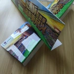Folded advertisement board