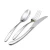 Import Food Grade 18/8 Stainless Steel Cutlery Set Silver Fork Knife Spoon Flatware Set from China