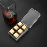 Food Grade Whiskey Chill Stones Square Reusable Ice Wine Stone Bar Tools 304 Stainless Steel Ice Cube