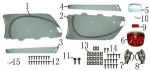 Forza 50cc motorcycle scooter plastic body parts