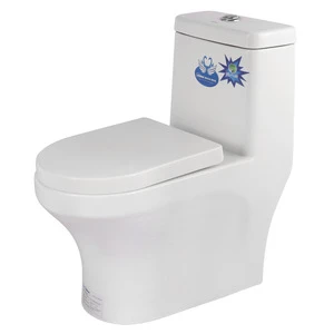 Foshan reasonable price ceramic super-swirling one-piece water closet toilet bowl