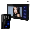 Free shipping 10 Pcs Video Doorbell Phone Video Intercom Monitor 7&quot; Password Door Phone Home Security Color TFT LCD HD Door bell