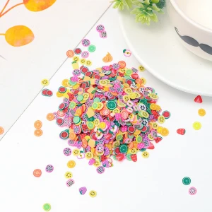 Free Shipping 1000pcs Animals Clay DIY Decoration Sticker Accessories 3D Polymer Clay Fruit Flower Nail Art Slice Decoration